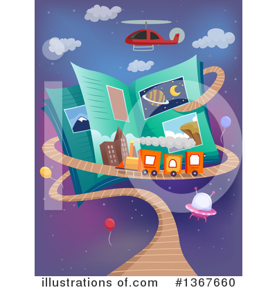 Royalty-Free (RF) Reading Clipart Illustration by BNP Design Studio - Stock Sample #1367660