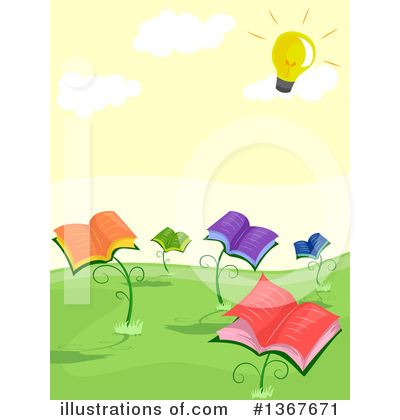 Royalty-Free (RF) Reading Clipart Illustration by BNP Design Studio - Stock Sample #1367671
