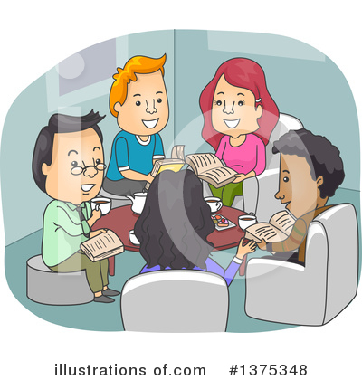Royalty-Free (RF) Reading Clipart Illustration by BNP Design Studio - Stock Sample #1375348
