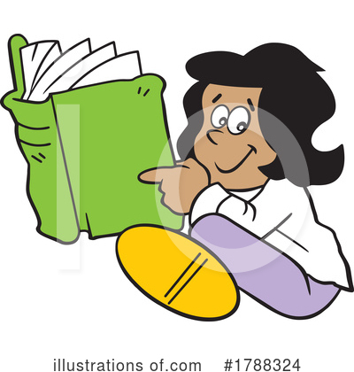 Book Worm Clipart #1788324 by Johnny Sajem