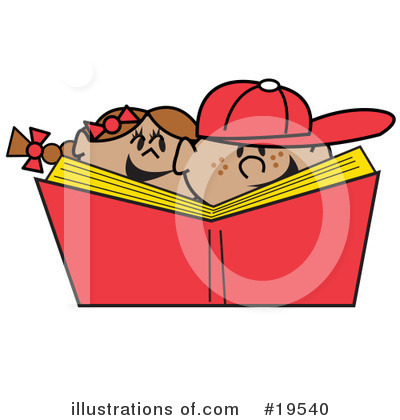 Royalty-Free (RF) Reading Clipart Illustration by Andy Nortnik - Stock Sample #19540