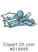 Reading Clipart #219995 by Leo Blanchette