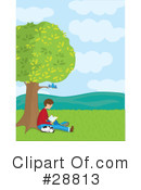 Reading Clipart #28813 by Maria Bell