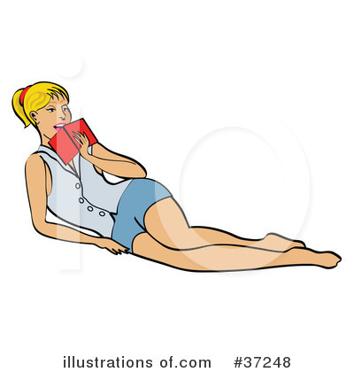 Reading Clipart #37248 by Andy Nortnik