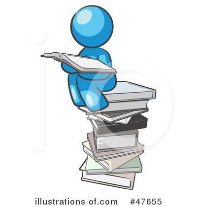Reading Clipart #47655 by Leo Blanchette