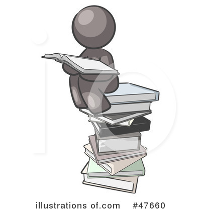 Reading Clipart #47660 by Leo Blanchette