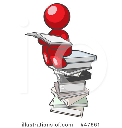 Royalty-Free (RF) Reading Clipart Illustration by Leo Blanchette - Stock Sample #47661