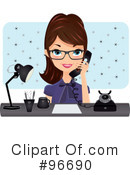 Receptionist Clipart #96690 by Melisende Vector