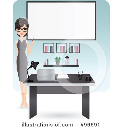 Receptionist Clipart #96691 by Melisende Vector