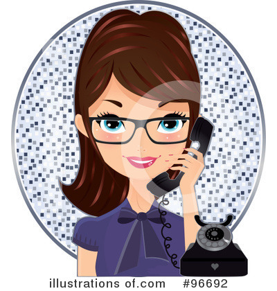 Receptionist Clipart #96692 by Melisende Vector