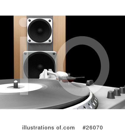Royalty-Free (RF) Record Player Clipart Illustration by KJ Pargeter - Stock Sample #26070