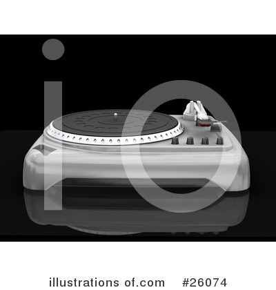 Royalty-Free (RF) Record Player Clipart Illustration by KJ Pargeter - Stock Sample #26074