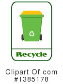 Recycle Bin Clipart #1385178 by Hit Toon