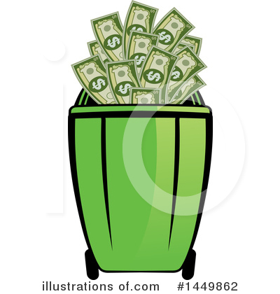 Royalty-Free (RF) Recycle Bin Clipart Illustration by Lal Perera - Stock Sample #1449862