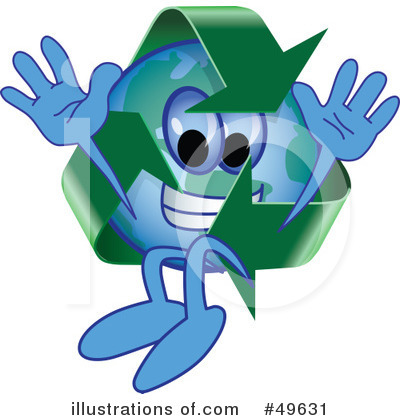 Royalty-Free (RF) Recycle Mascot Clipart Illustration by Mascot Junction - Stock Sample #49631