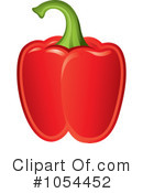 Red Bell Pepper Clipart #1054452 by TA Images