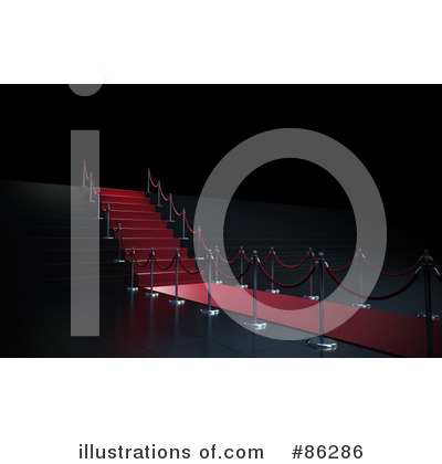 Royalty-Free (RF) Red Carpet Clipart Illustration by Mopic - Stock Sample #86286