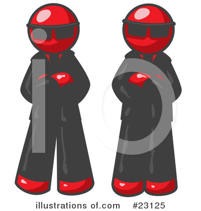 Royalty-Free (RF) Red Collection Clipart Illustration by Leo Blanchette - Stock Sample #23125