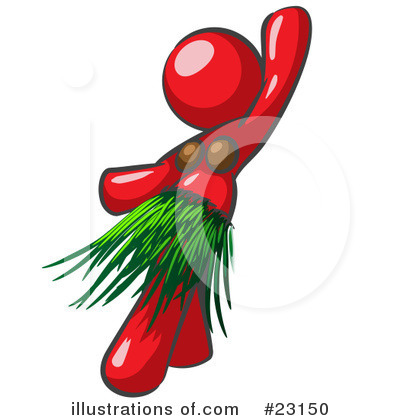 Hula Dancers Clipart #23150 by Leo Blanchette