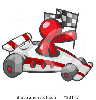 Race Car Clipart #23177 by Leo Blanchette