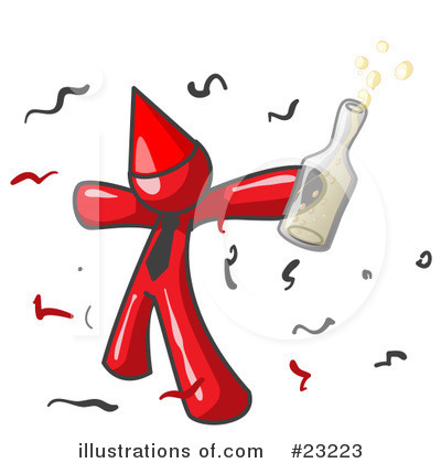 Royalty-Free (RF) Red Collection Clipart Illustration by Leo Blanchette - Stock Sample #23223
