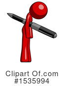 Red Design Mascot Clipart #1535994 by Leo Blanchette