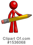 Red Design Mascot Clipart #1536068 by Leo Blanchette