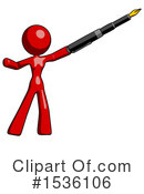 Red Design Mascot Clipart #1536106 by Leo Blanchette