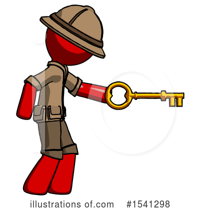 Royalty-Free (RF) Red Design Mascot Clipart Illustration by Leo Blanchette - Stock Sample #1541298