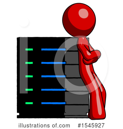 Royalty-Free (RF) Red Design Mascot Clipart Illustration by Leo Blanchette - Stock Sample #1545927