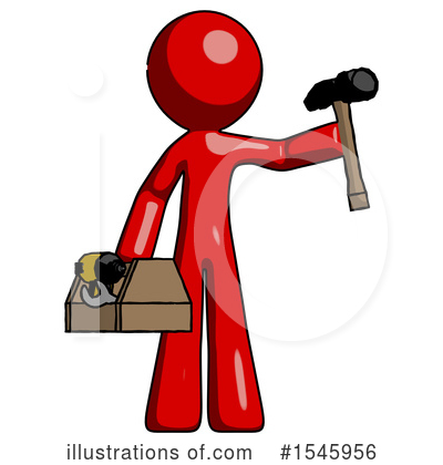 Royalty-Free (RF) Red Design Mascot Clipart Illustration by Leo Blanchette - Stock Sample #1545956
