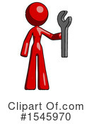 Red Design Mascot Clipart #1545970 by Leo Blanchette