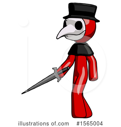 Royalty-Free (RF) Red Design Mascot Clipart Illustration by Leo Blanchette - Stock Sample #1565004