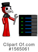 Red Design Mascot Clipart #1565061 by Leo Blanchette