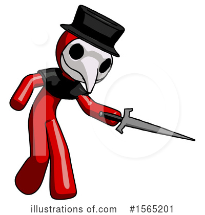 Royalty-Free (RF) Red Design Mascot Clipart Illustration by Leo Blanchette - Stock Sample #1565201