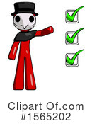 Red Design Mascot Clipart #1565202 by Leo Blanchette