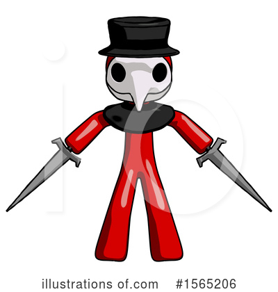 Royalty-Free (RF) Red Design Mascot Clipart Illustration by Leo Blanchette - Stock Sample #1565206