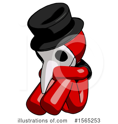 Royalty-Free (RF) Red Design Mascot Clipart Illustration by Leo Blanchette - Stock Sample #1565253