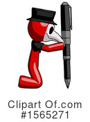 Red Design Mascot Clipart #1565271 by Leo Blanchette