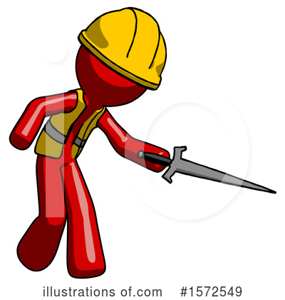 Royalty-Free (RF) Red Design Mascot Clipart Illustration by Leo Blanchette - Stock Sample #1572549
