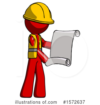 Royalty-Free (RF) Red Design Mascot Clipart Illustration by Leo Blanchette - Stock Sample #1572637