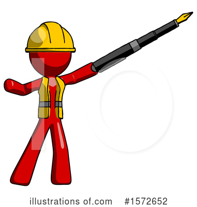Royalty-Free (RF) Red Design Mascot Clipart Illustration by Leo Blanchette - Stock Sample #1572652