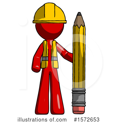 Royalty-Free (RF) Red Design Mascot Clipart Illustration by Leo Blanchette - Stock Sample #1572653