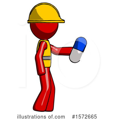 Royalty-Free (RF) Red Design Mascot Clipart Illustration by Leo Blanchette - Stock Sample #1572665