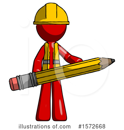 Royalty-Free (RF) Red Design Mascot Clipart Illustration by Leo Blanchette - Stock Sample #1572668