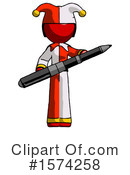 Red Design Mascot Clipart #1574258 by Leo Blanchette