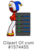 Red Design Mascot Clipart #1574455 by Leo Blanchette
