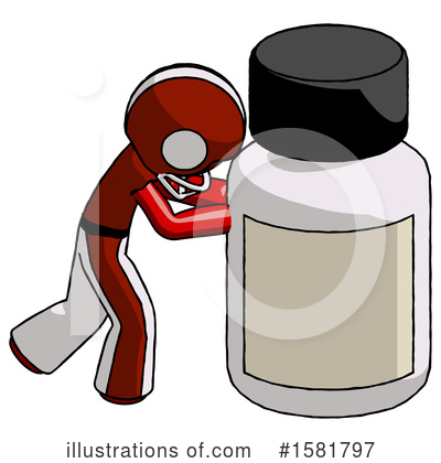 Royalty-Free (RF) Red Design Mascot Clipart Illustration by Leo Blanchette - Stock Sample #1581797