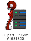 Red Design Mascot Clipart #1581820 by Leo Blanchette
