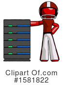 Red Design Mascot Clipart #1581822 by Leo Blanchette